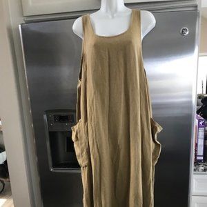 100% Linen Flax long dresss by Angelheart - Large